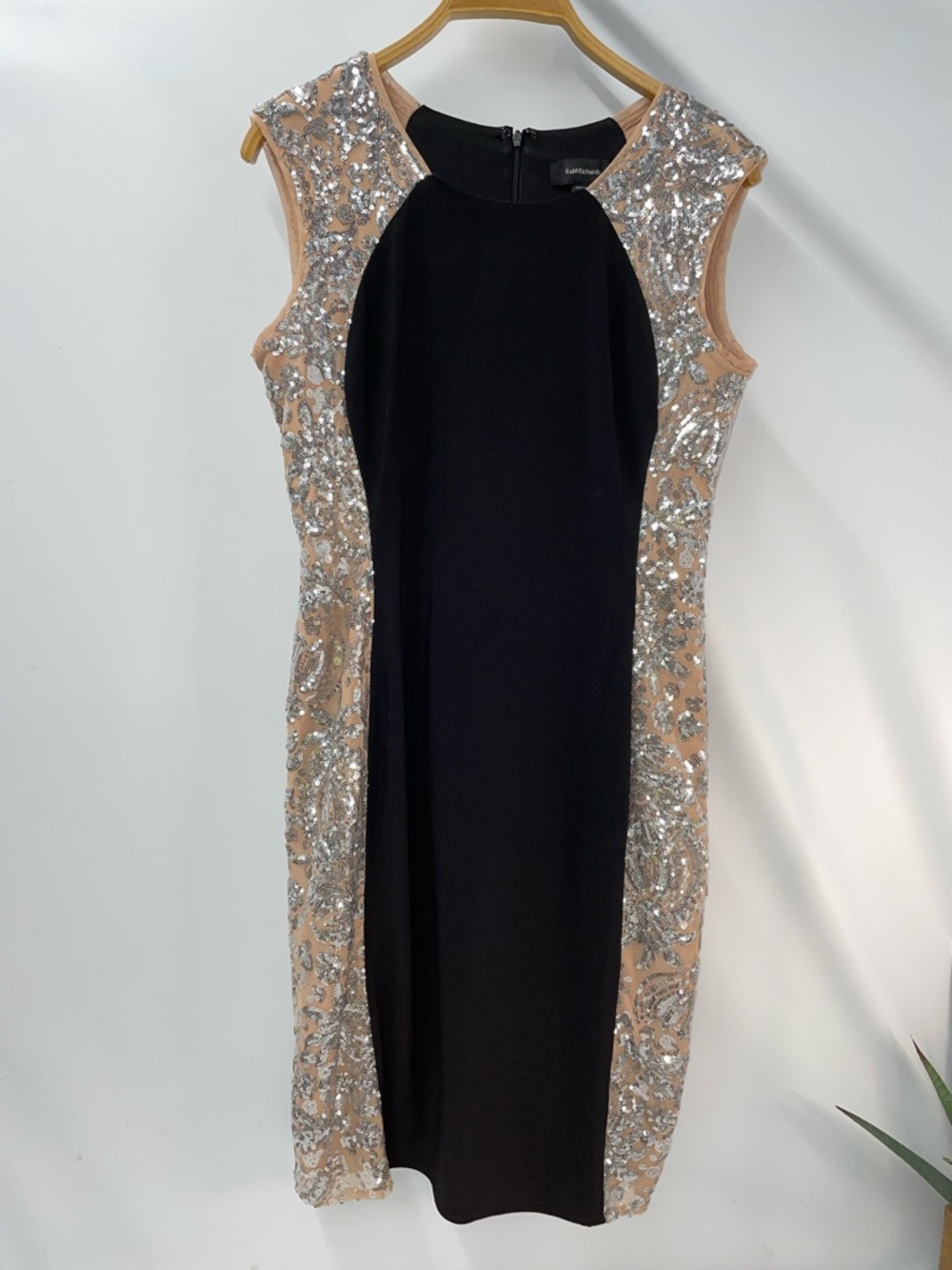 RM RICHARDS SEQUINED SLEEVELESS COCKTAIL DRESS FTL-04-144